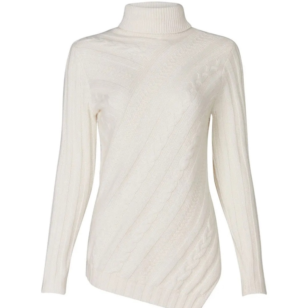 Milly Asymmetrical Cable Sweater